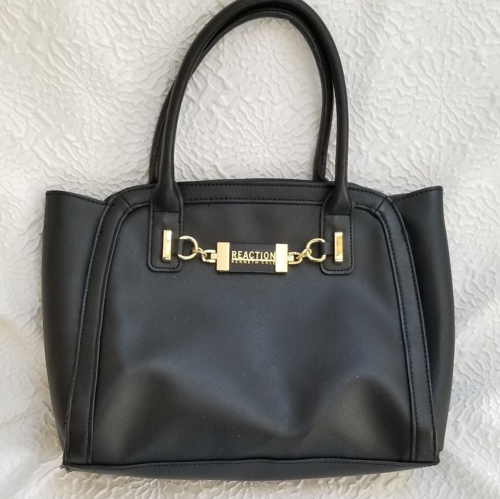 Reaction Kenneth Cole faux black tote